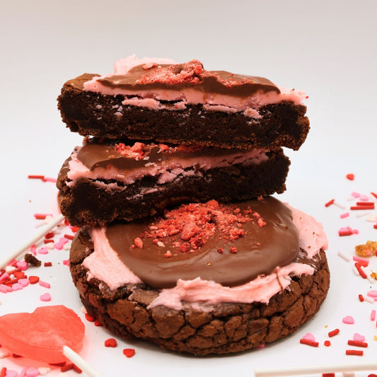 Chocolate Strawberry Brownie Cookie