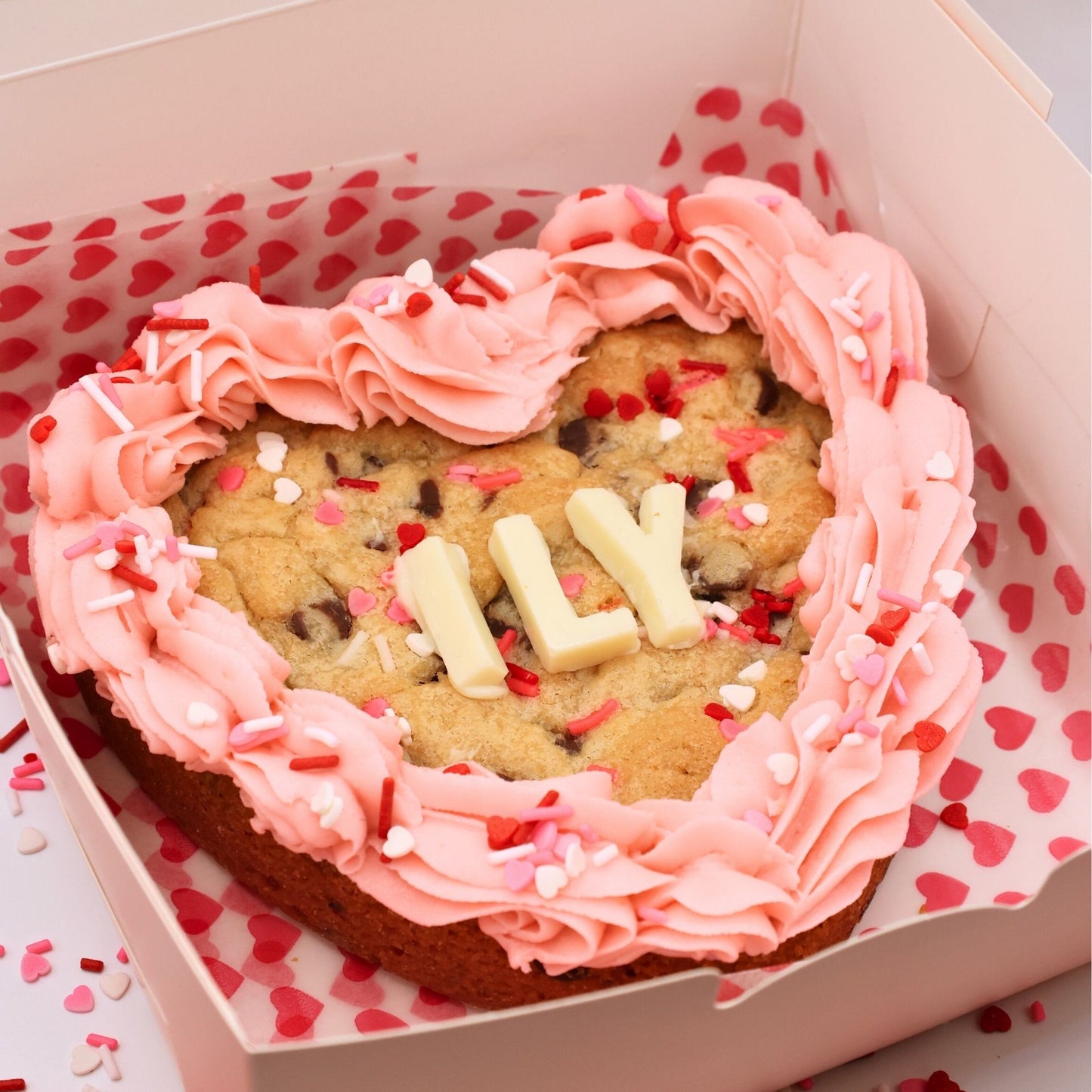 Valentines Heart Cookie Cake PRE-ORDER